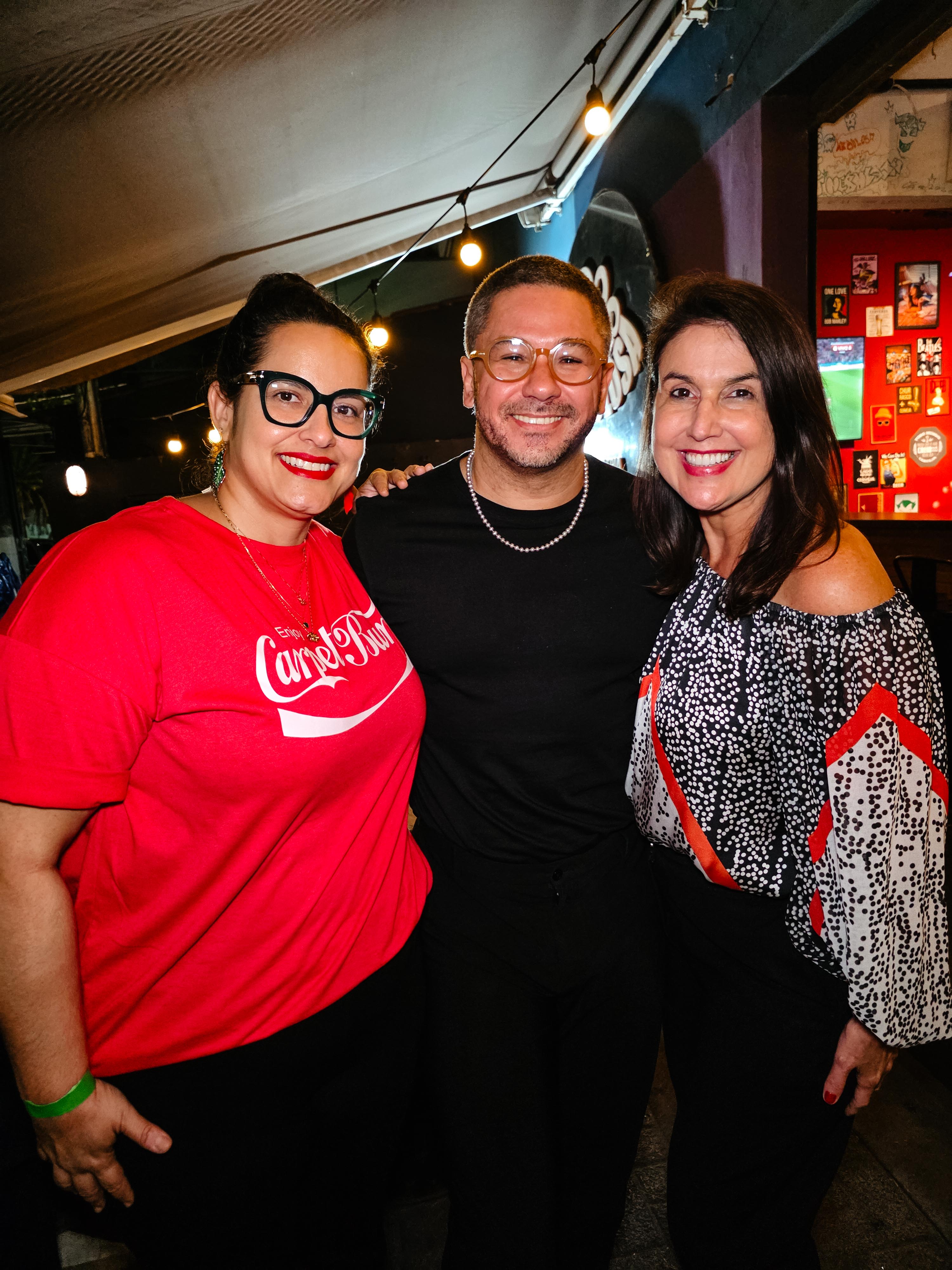 Evelize Calmon, Guilherme Silva e Renata Rasseli