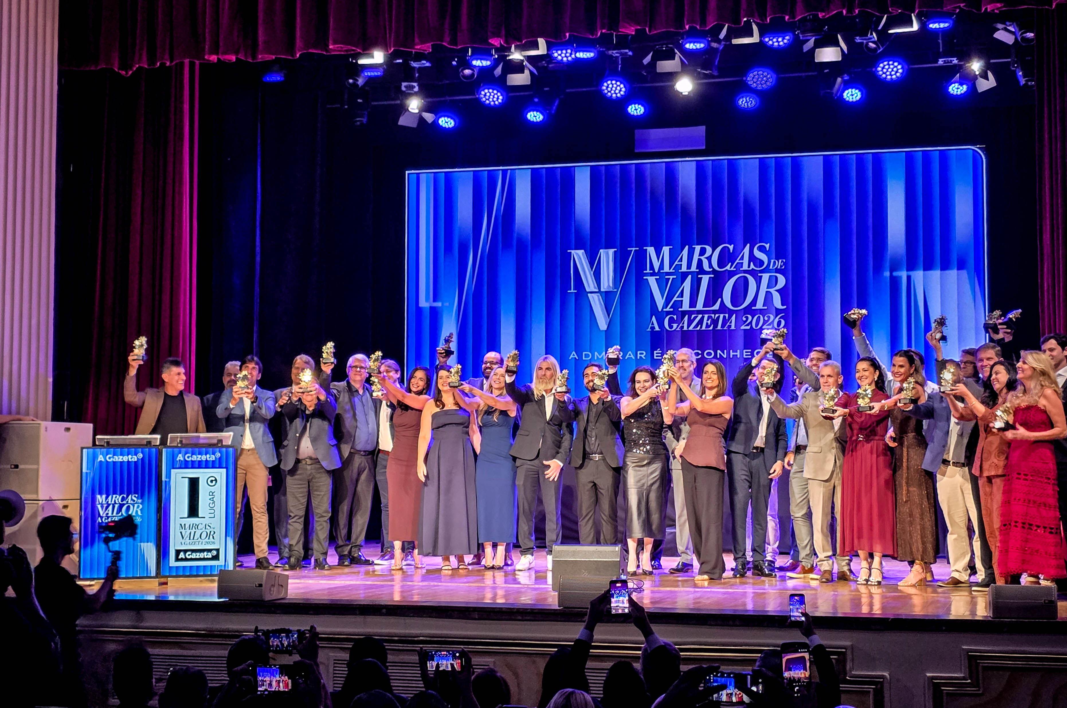 Premiados do 17º Marcas de Valor A Gazeta no Theatro Carlos Gome