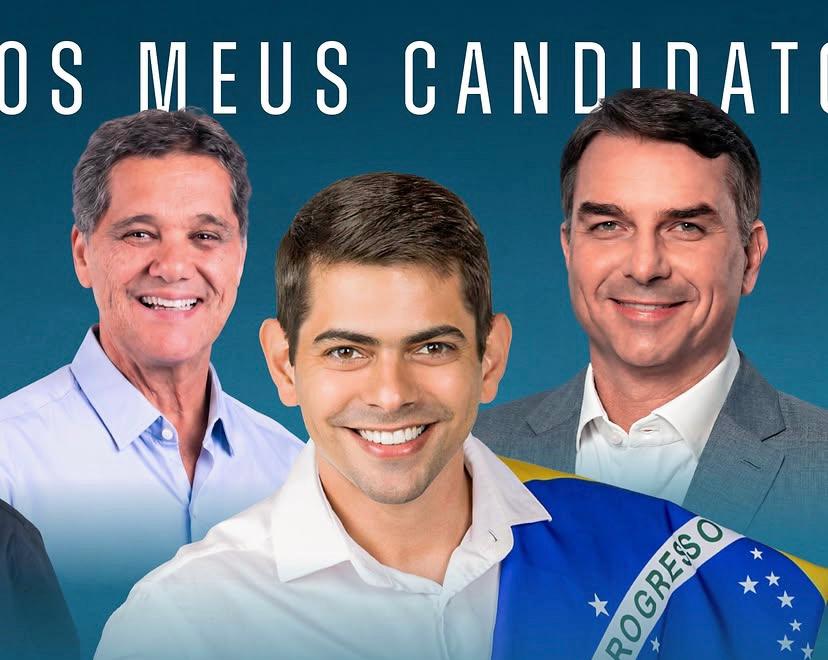 Ricardo Ferraço, Cabo Fonseca e Flávio Bolsonaro