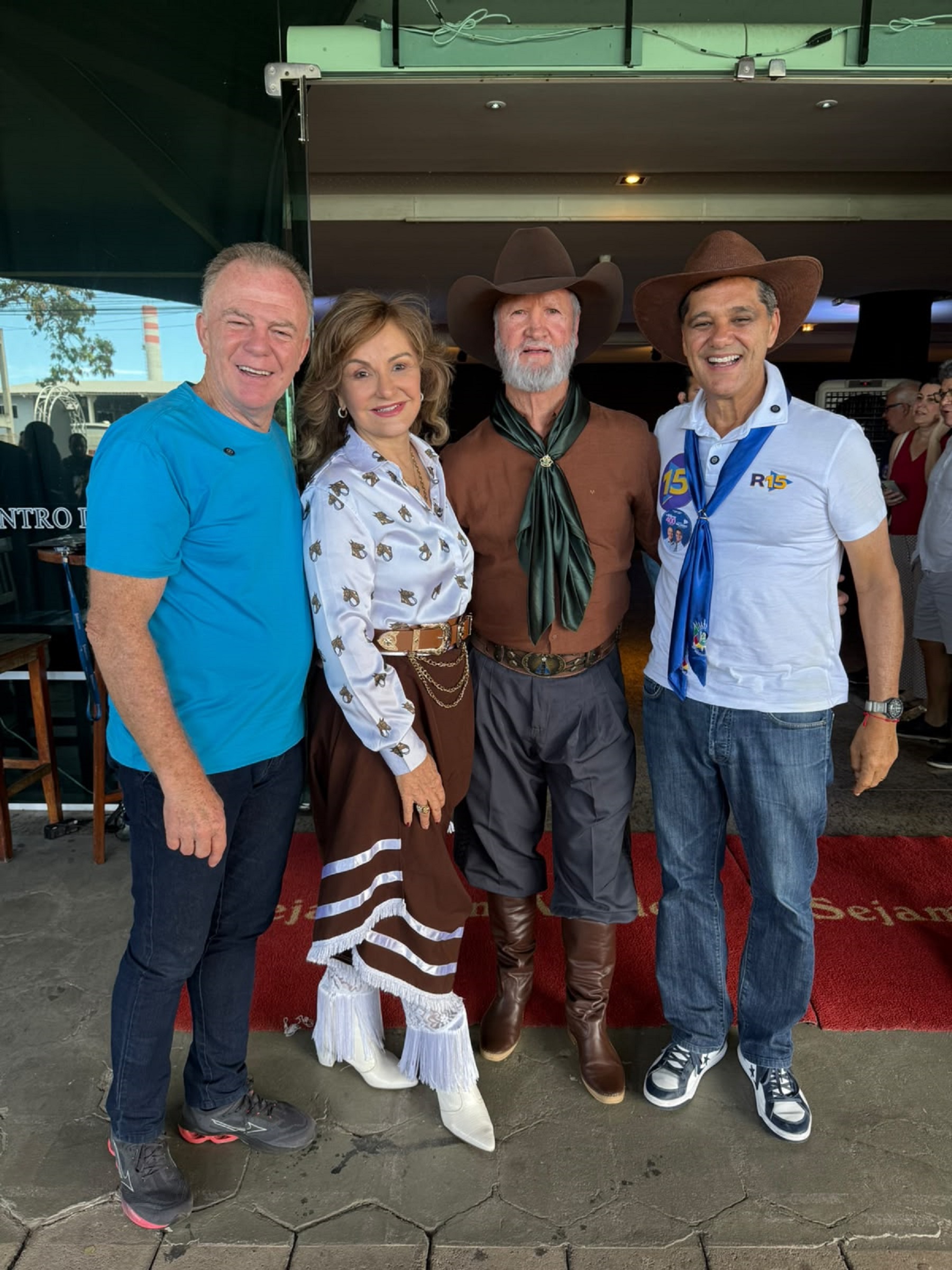 Renato Casagrande, Lourdes Steffen, Ildo Steffen e Ricardo Ferraço