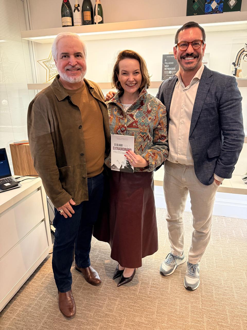 Leandro Crepaldi, Cris Locatelli e Geraldo Carrara
