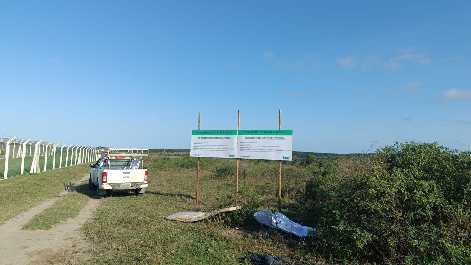 Área onde ficarão as termelétricas, em São Mateus Energia: investimento de mais de R$ 400 milhões começa a sair em São Mateus