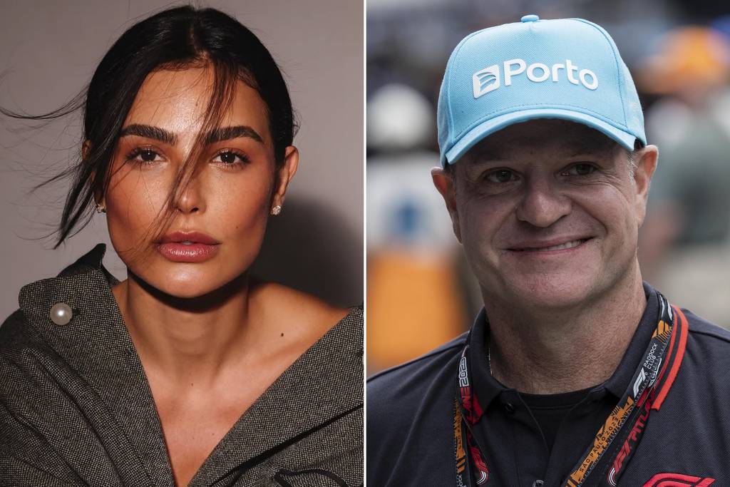 Rotinas e agendas diferentes pesam no desfecho do relacionamento de Cíntia Chagas (à esq.) e Rubens Barrichello (à dir.)