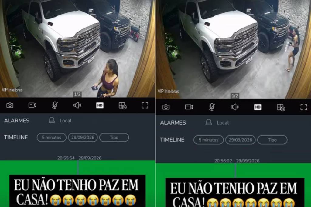Ana Castela posta vídeo fugindo de um gambá que invadiu a garagem de sua casa