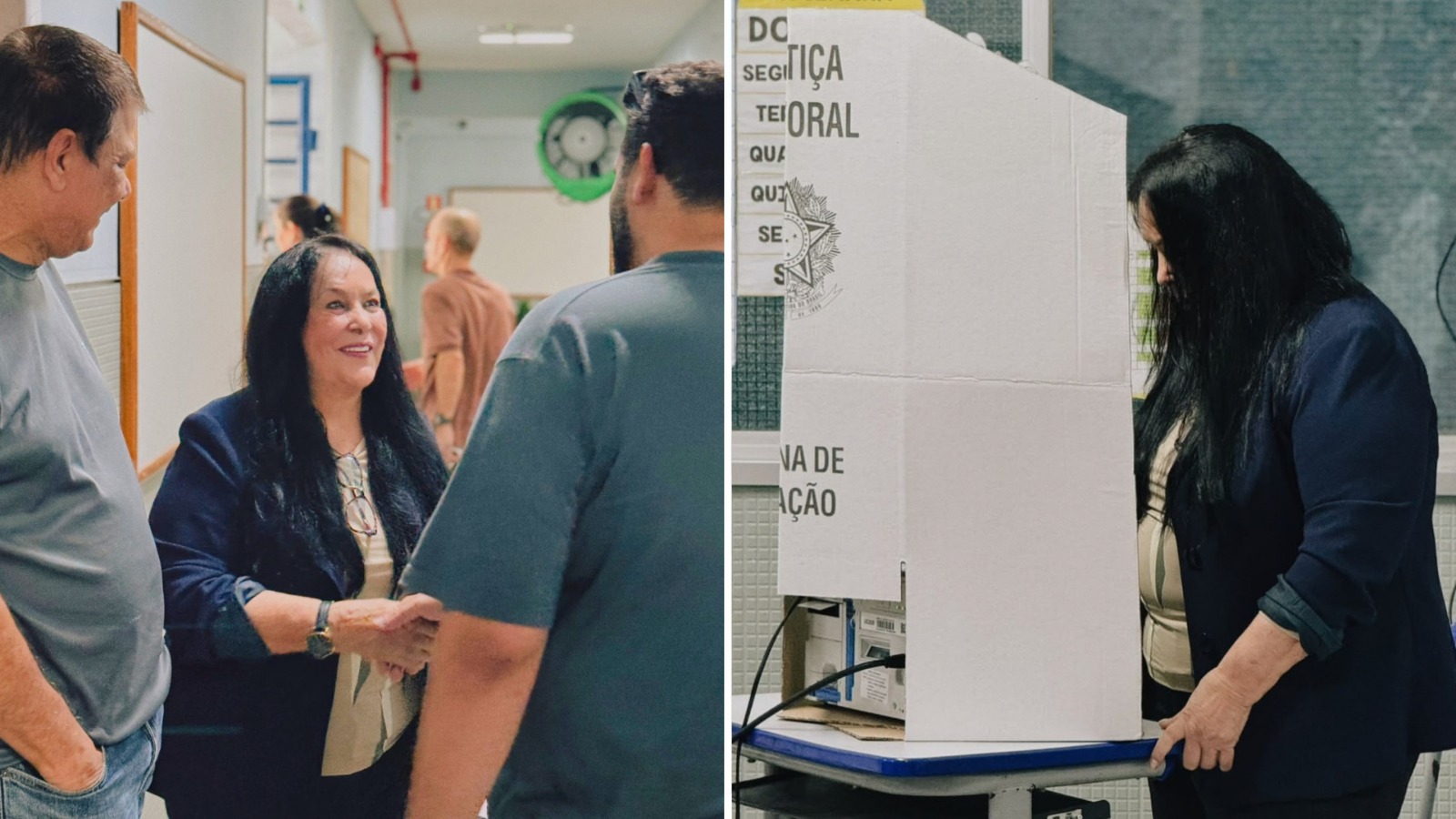 A candidata ao Senado pelo Espírito Santo, Rose de Freitas (MDB), votou por volta das 10h na EMEFTI José Áureo Monjardim, localizada na Ladeira Modesto de Sá Cavalcante, em Fradinhos, Vitória.