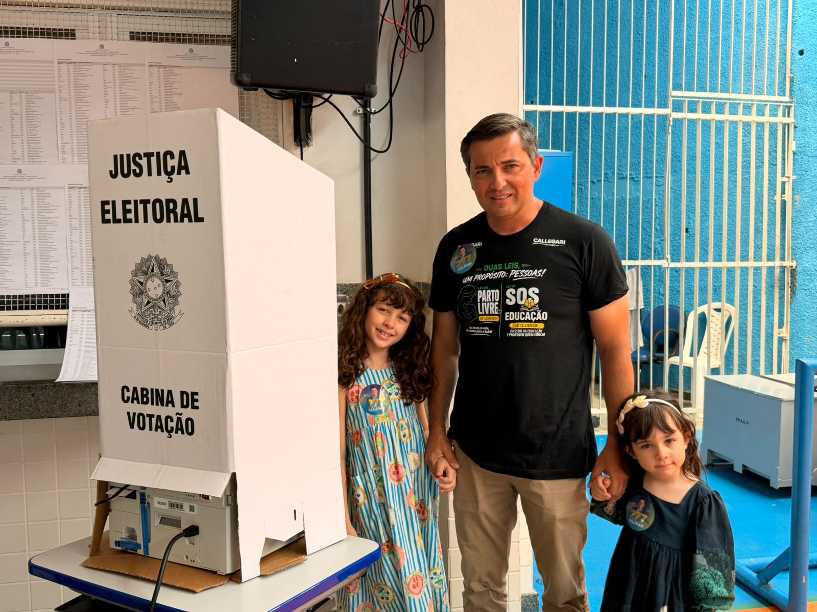 Callegari vota pela manhã em Cachoeiro