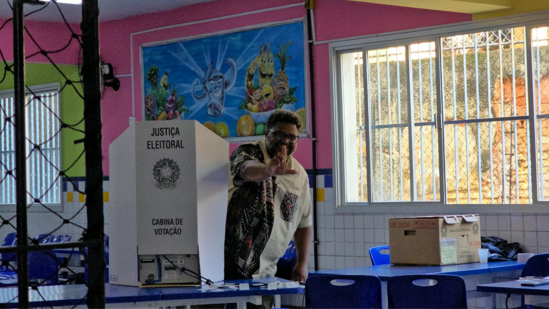 Professor Fabian votou em Santo Antônio, Vitória