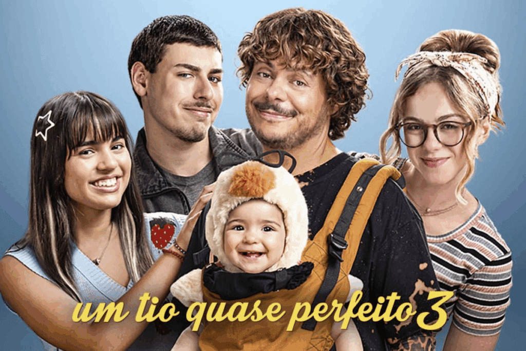Uma bebê deixada na porta de casa vira o mundo de Tony de cabeça para baixo em “Um Tio Quase Perfeito 3” (Imagem: Reprodução digital | H2O Films)