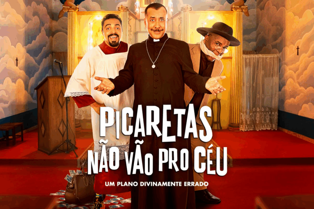 Maurício Manfrini e Tirullipa vivem dois golpistas em “Picaretas Não Vão Pro Céu” (Imagem: Reprodução digital | Paris Filmes)