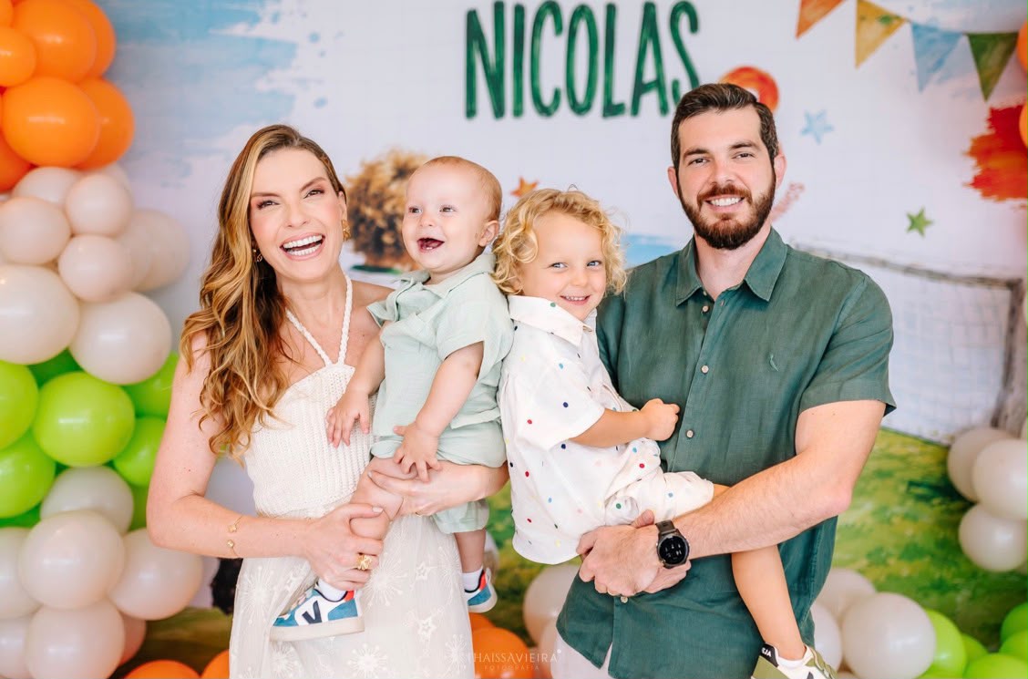 André Chieppe e Livia Dorsch celebram o aniversário de 3 anos do Nicolas