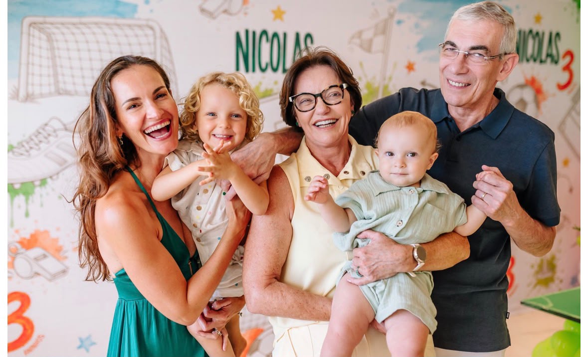 André Chieppe e Livia Dorsch celebram o aniversário de 3 anos do Nicolas