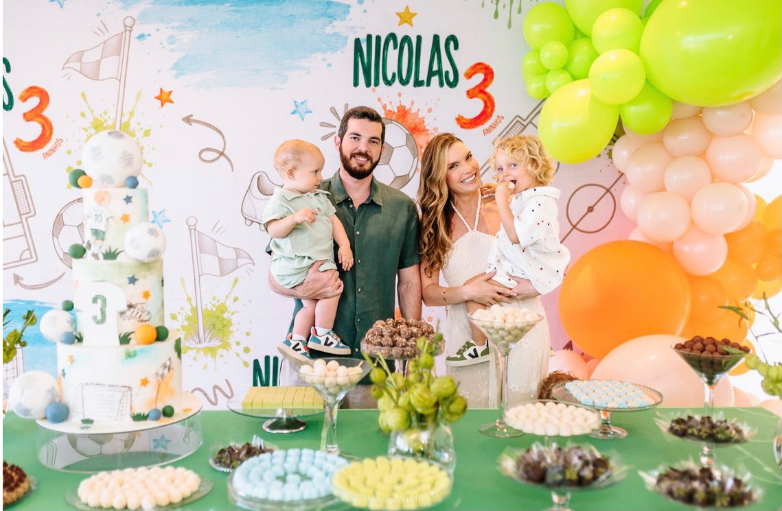 André Chieppe e Livia Dorsch celebram o aniversário de 3 anos do Nicolas