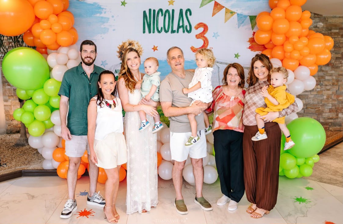André Chieppe e Livia Dorsch celebram o aniversário de 3 anos do Nicolas