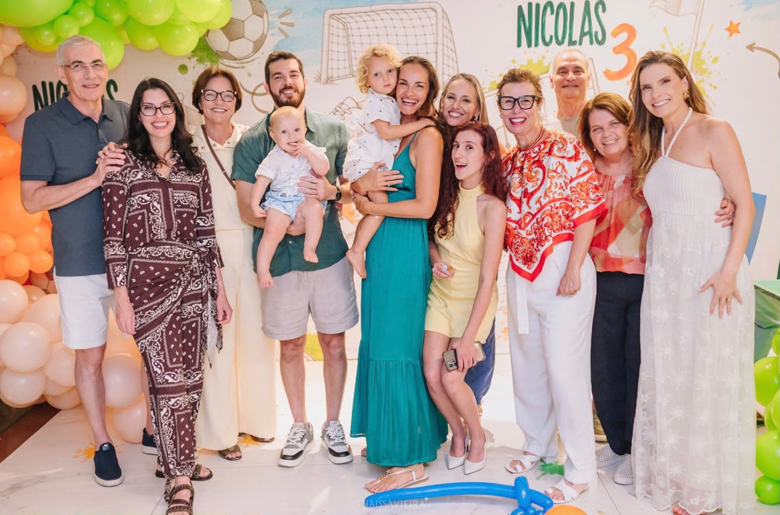 André Chieppe e Livia Dorsch celebram o aniversário de 3 anos do Nicolas
