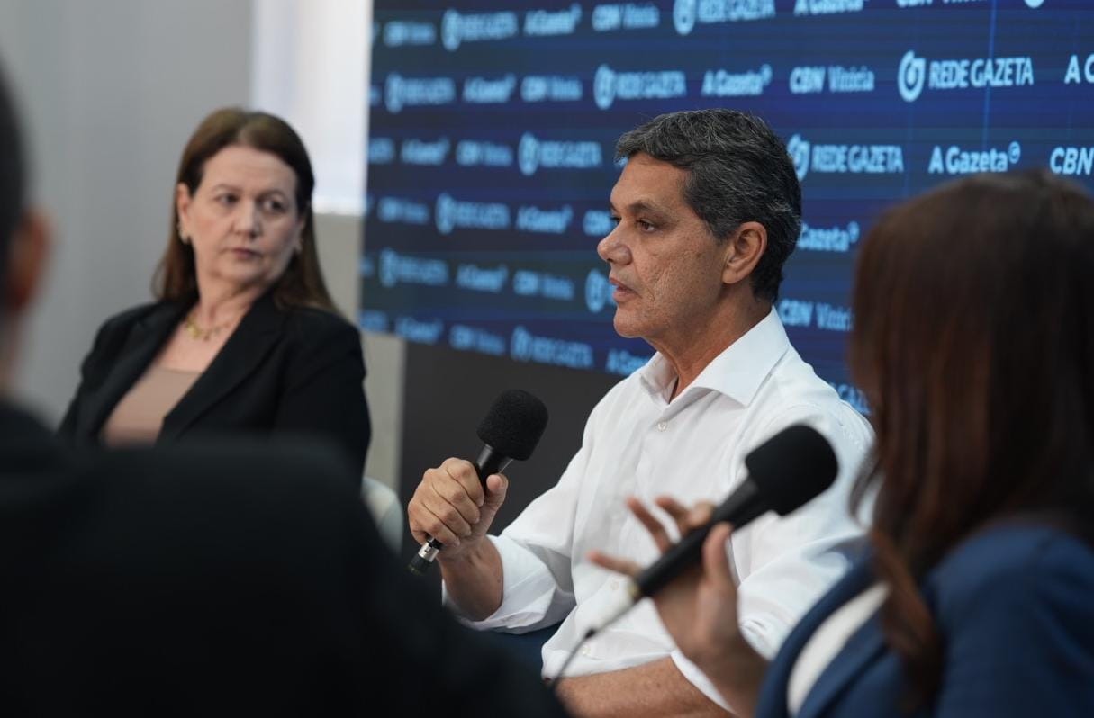 Ricardo Ferraço (MDB) durante entrevista realizada na sede da Rede Gazeta, em Vitória, antes do segundo turno das Eleições 2026.