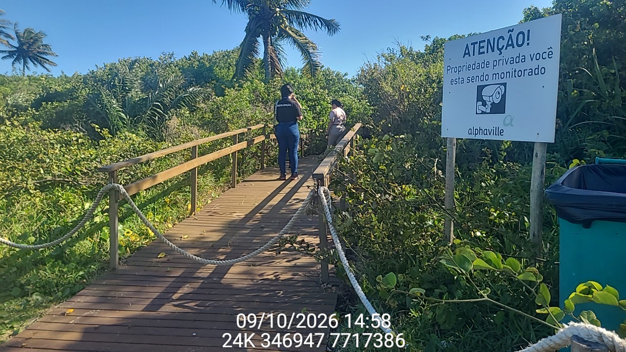 Condomínio é notificado por restrição no acesso às Três Praias, em Guarapari