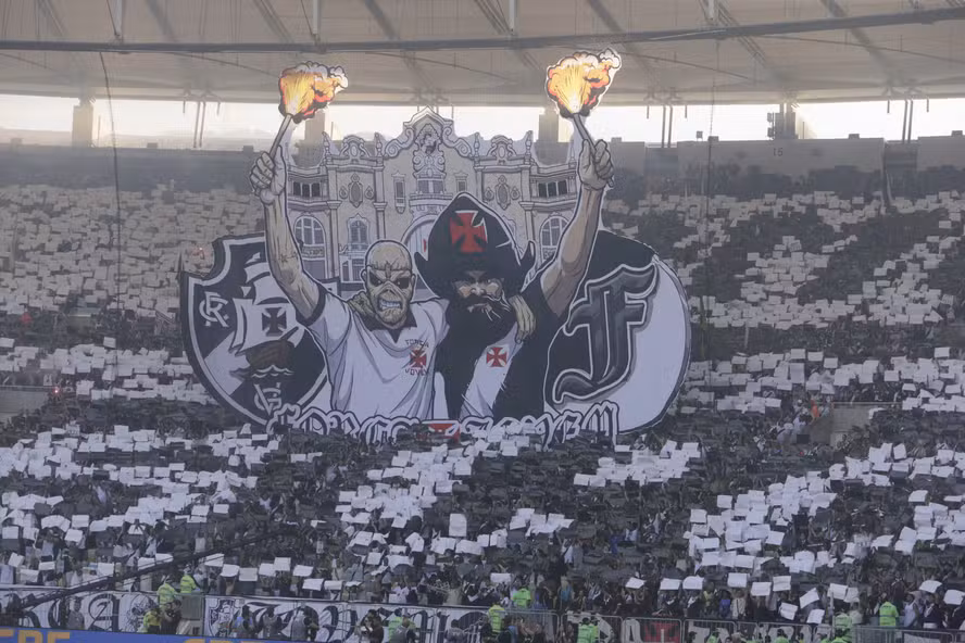 Mosaico da torcida do Vasco