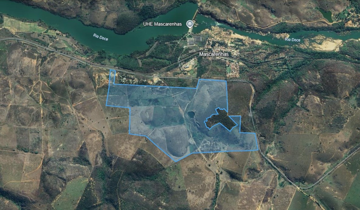 Área em Baixo Guandu onde vai ficar o data center