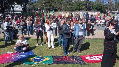 Encontro foi hoje, pois a morte do dirigente sindical completa uma semana