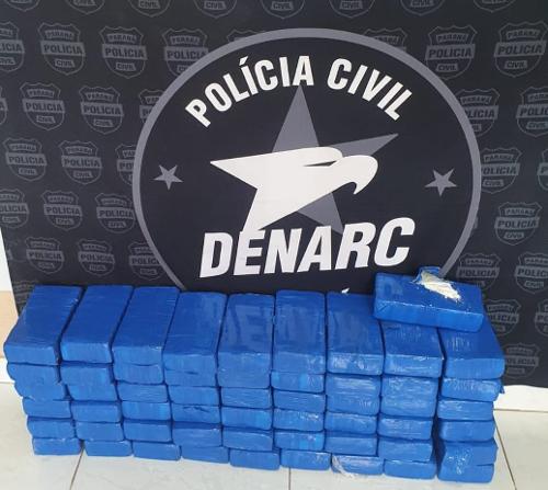 Denarc apreende 55kg de cocaína