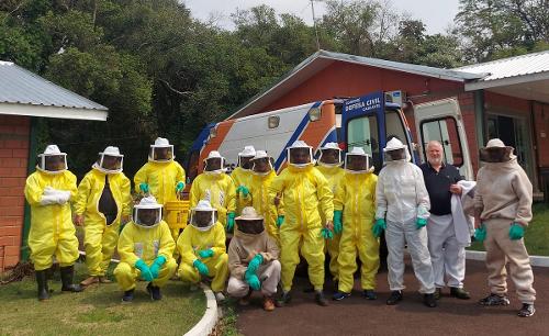 Defesa Civil realiza capacitação sobre serviço de remoção de enxames