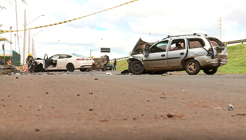 Grave acidente marginal da BR-467