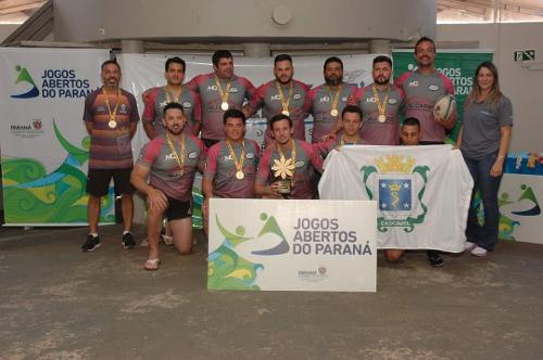 O time de Rugby Cascavel foi campeão dos Jogos do Paraná