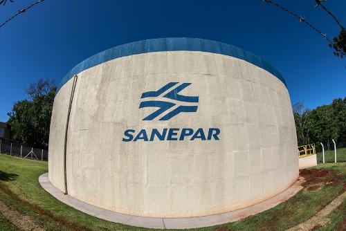 Reservatório de água da Sanepar em Foz do Iguaçu