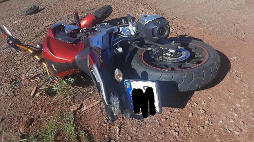 Moto acidentada