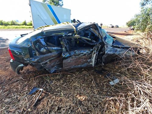 Astra ficou destruído após acidente