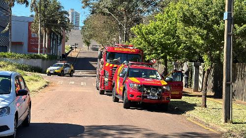 Corpo de Bombeiros foi acionado até o local