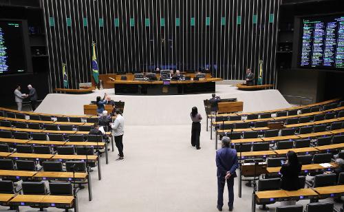 Sessão na Câmara dos Deputados