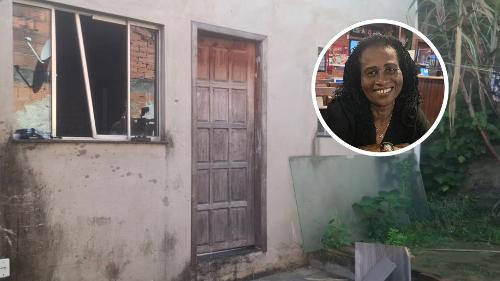 Casa de Patrick foi quebrada após ter matado a mãe Adriana (em destaque), na Serra
