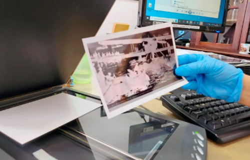 Processo de digitalização de imagens no Museu Histórico