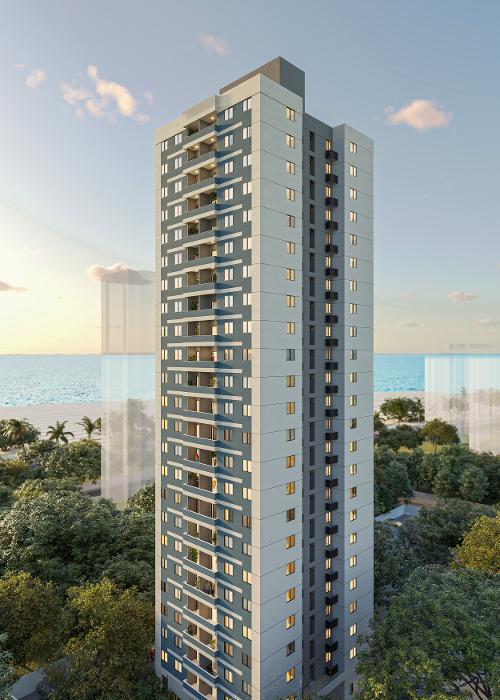 Fachada do Bella Fiori, novo empreendimento da Cittá em Itapuã