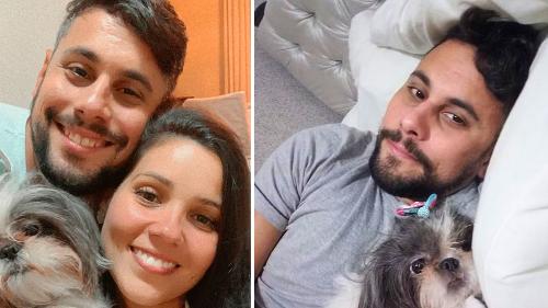 O casal Guilherme Rocha e Janaina Moraes