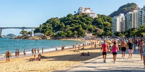 Imagem gerada por Inteligência Artificial (IA) que posiciona o Convento da Penha em local estranho à realidade