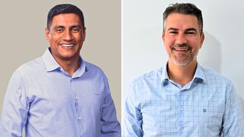 Kleilson Rezende, prefeito de Pedro Canário, e Bruno Araújo, ex-prefeito