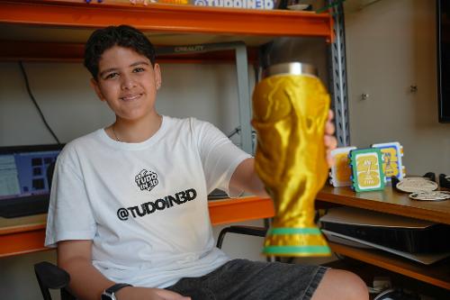Miguel Arruda é um adolescente empreendedor que usa impressora 3D