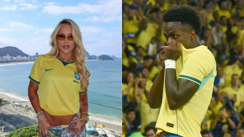 Vinicius Junior defende Virginia após influenciadora ser xingada no Maracanã.