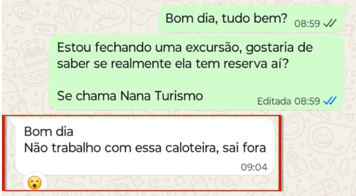 Pousada anunciada no pacote sequer trabalhava com a agência