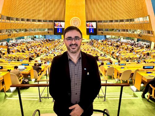 Vanderson Gaburo na COSP 2025 na ONU