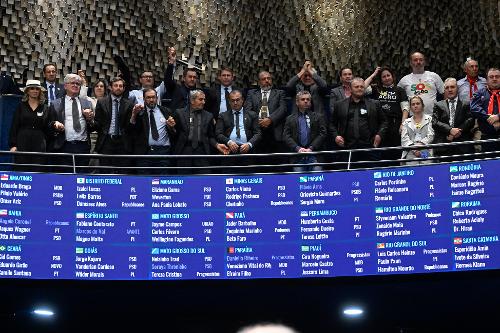 Representantes do setor de agronegócio acompanham sessão no Senado