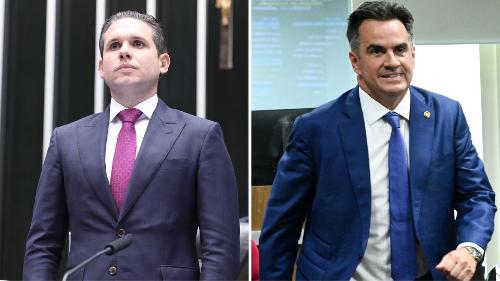 Presidente da Câmara dos Deputados, Hugo Motta, e senador Ciro Nogueira