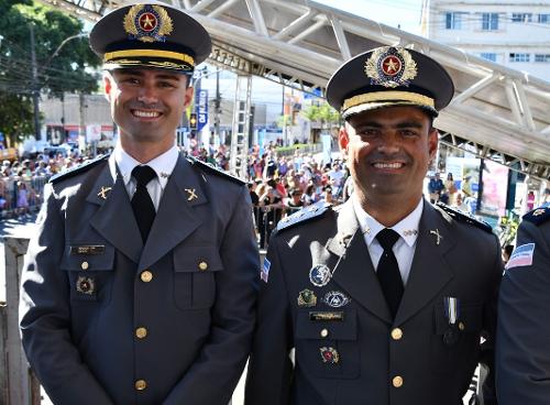 Isaac (à esquerda) e Balthazar: os dois oficiais têm ampla experiência operacional e administrativa na PM
