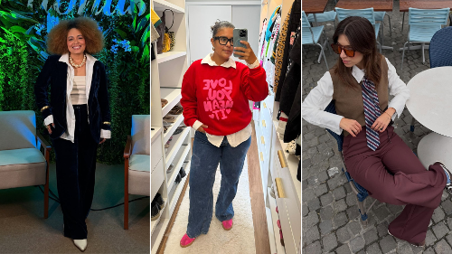 Looks com sobreposições