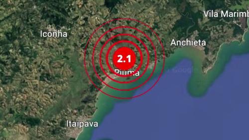 Tremor de terra de 2.1 foi registrado em Piúma