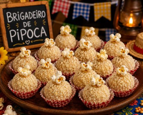 Brigadeiro de pipoca