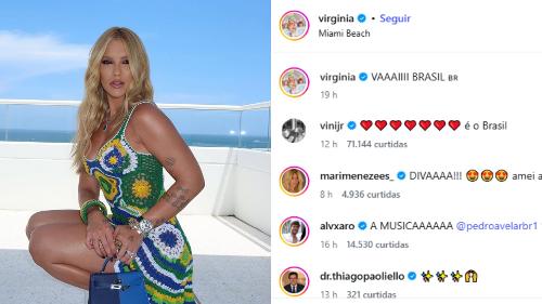 Comentário de Vini Jr. em foto de Virginia Fonseca movimenta rumores de volta do casal