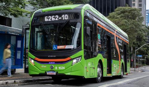 O e-Volksbus, modelo de ônibus elétrico que vai ser testado em Vitória